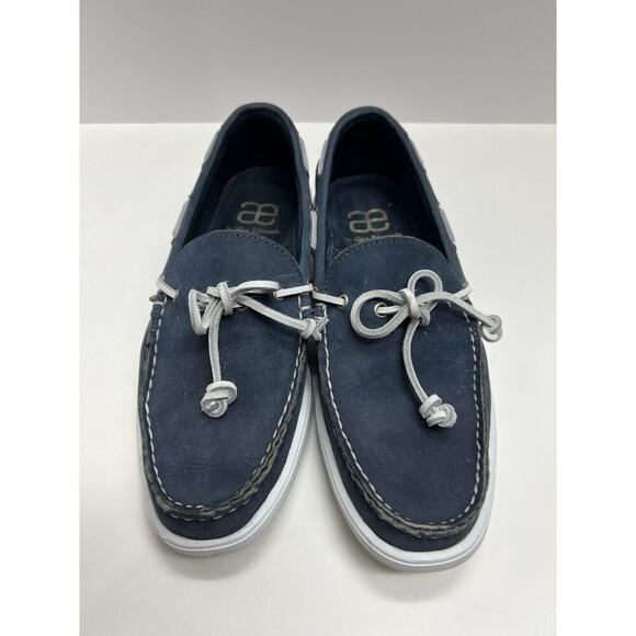 Allen Edmonds Men\'s Ely Leather Boat Shoes with Ties Navy Size 8 D main image 6
